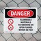 Signmission Flammable Materials No Smoking 50 Feet Danger Sign, Plastic, 10in W x 7in L, 2PK OS-2PACK-DS-P-710-L-1254 - alternate 3